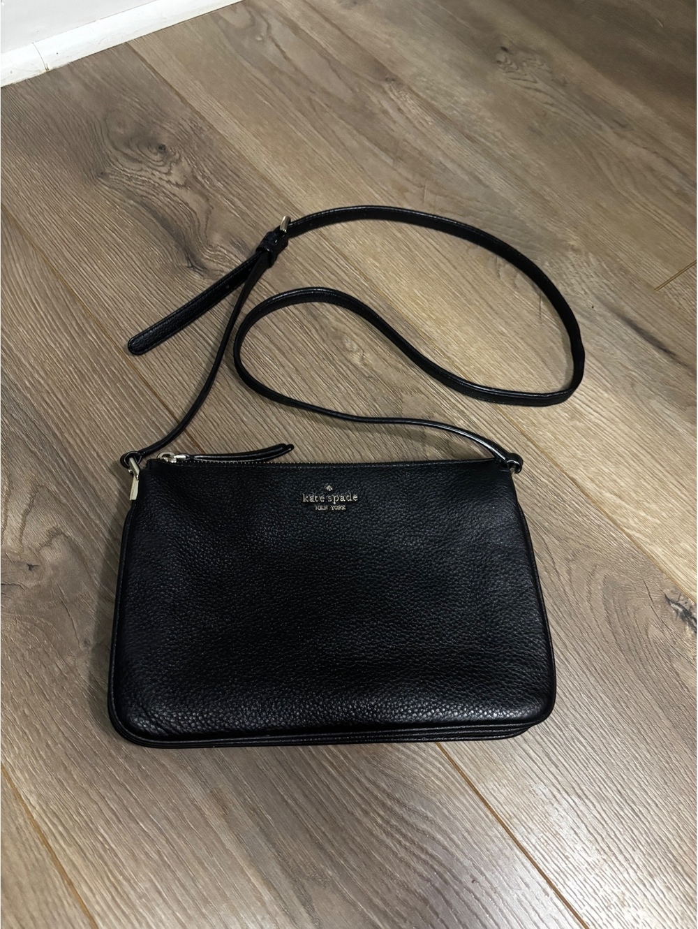 Kate Spade Black Leather Crossbody Bag